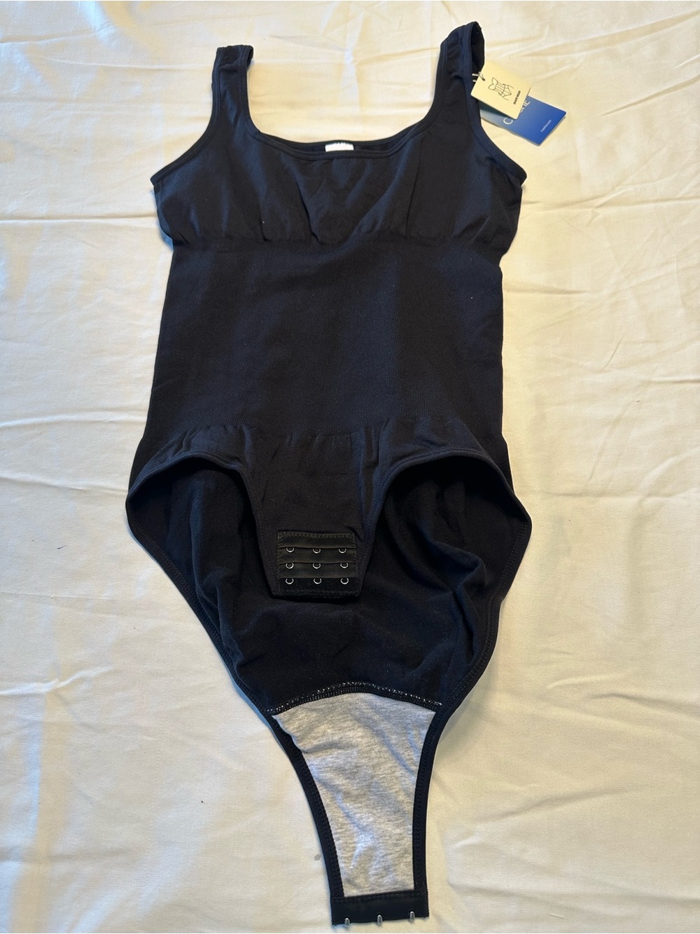 Cupshe Black Shapewear Bodysuit with Hook Closure
